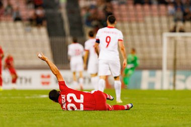 Zach Muscat, 2026 Dünya Kupası eleme maçında Malta ve Polonya milli takımları arasında görüldü (Maciej Rogowski / Ball Raw Images)