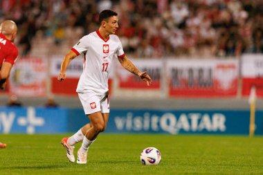 Bartosz Slisz, 2026 Dünya Kupası eleme maçında Malta ve Polonya milli takımları arasında görüldü (Maciej Rogowski / Ball Raw Images)
