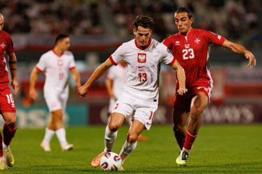 Jakub Kaminski ve Alexander Satariano, 2026 Dünya Kupası eleme maçında Malta ve Polonya milli takımları arasında görüldü (Maciej Rogowski / Ball Raw Images)