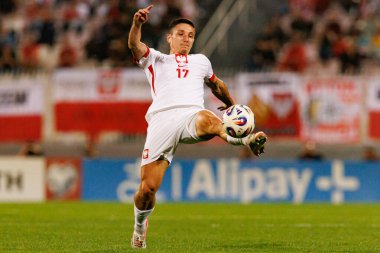 Bartosz Slisz, 2026 Dünya Kupası eleme maçında Malta ve Polonya milli takımları arasında görüldü (Maciej Rogowski / Ball Raw Images)