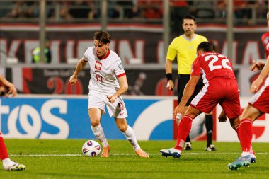 Jakub Kaminski, 2026 Dünya Kupası eleme maçında Malta ve Polonya milli takımları arasında görüldü (Maciej Rogowski / Ball Raw Images)