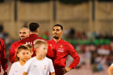 2026 Dünya Kupası eleme maçında Malta ve Polonya milli takımları arasında görülen Ylyas Chouaref (Maciej Rogowski / Ball Raw Images)