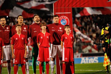 Tomasz Kedziora, Jakub Kiwior, Bartlomiej Dragowski ve Robert Lewandowski, 2026 Dünya Kupası eleme maçında Malta ve Polonya milli takımları arasında görüldü (Maciej Rogowski / Ball Raw Images)