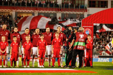 2026 Dünya Kupası eleme maçında Polonya ve Malta milli takımları arasında görülen Polonyalı oyuncular (Maciej Rogowski / Ball Raw Images)