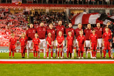 2026 Dünya Kupası eleme maçında Polonya ve Malta milli takımları arasında görülen Polonyalı oyuncular (Maciej Rogowski / Ball Raw Images)