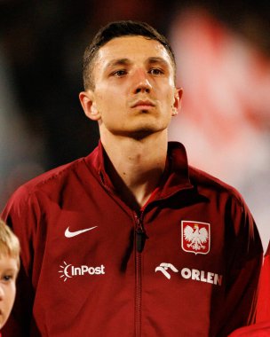 Bartosz Slisz, 2026 Dünya Kupası eleme maçında Malta ve Polonya milli takımları arasında görüldü (Maciej Rogowski / Ball Raw Images)