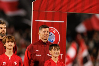 Robert Lewandowski, 2026 Dünya Kupası eleme maçında Malta ve Polonya milli takımları arasında görüldü (Maciej Rogowski / Ball Raw Images)