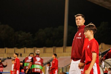 Robert Lewandowski, 2026 Dünya Kupası eleme maçında Malta ve Polonya milli takımları arasında görüldü (Maciej Rogowski / Ball Raw Images)