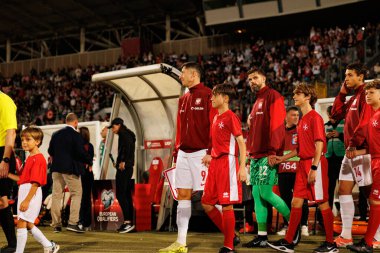 Robert Lewandowski ve Bartlomiej Dragowski, 2026 Dünya Kupası eleme maçında Malta ve Polonya milli takımları arasında görüldü (Maciej Rogowski / Ball Raw Images)