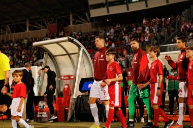 Robert Lewandowski ve Bartlomiej Dragowski, 2026 Dünya Kupası eleme maçında Malta ve Polonya milli takımları arasında görüldü (Maciej Rogowski / Ball Raw Images)