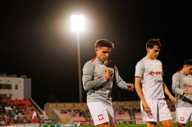 Michal Skoras ve Jakub Kaminski, 2026 Dünya Kupası eleme maçında Malta ve Polonya milli takımları arasında görüldü (Maciej Rogowski / Ball Raw Images)