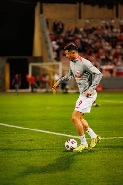 Robert Lewandowski, 2026 Dünya Kupası eleme maçında Malta ve Polonya milli takımları arasında görüldü (Maciej Rogowski / Ball Raw Images)