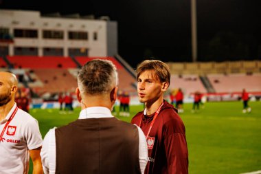 Jan Ziolkowski, 2026 Dünya Kupası eleme maçında Malta ve Polonya milli takımları arasında görüldü (Maciej Rogowski / Ball Raw Images)