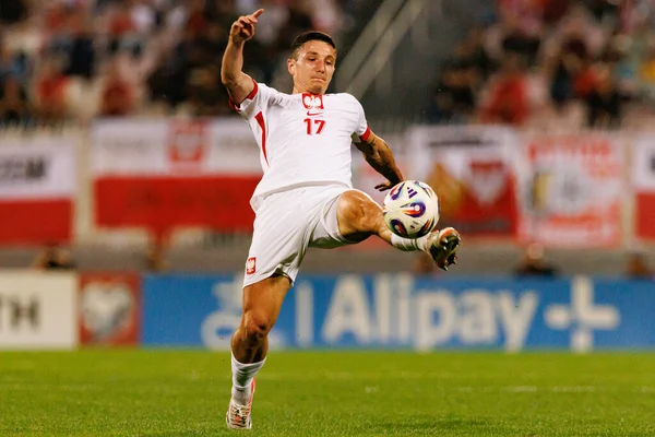 Bartosz Slisz, 2026 Dünya Kupası eleme maçında Malta ve Polonya milli takımları arasında görüldü (Maciej Rogowski / Ball Raw Images)