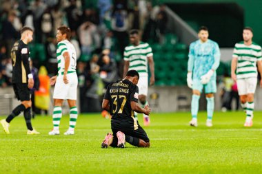 Liga Portekiz maçı sırasında Estadio Jose Alvalade 'deki Sporting CP ve Alverca FC takımları arasında Kauan Gomes görüldü (Maciej Rogowski / Ball Raw Images)