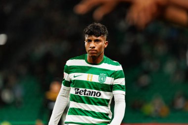 Alisson Santos, Liga Portekiz maçı sırasında Estadio Jose Alvalade 'deki Sporting CP ve Alverca FC takımları arasında görüldü (Maciej Rogowski / Ball Raw Images)