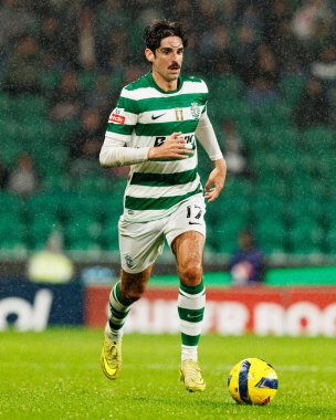 Francisco Trincao, Liga Portekiz maçı sırasında Estadio Jose Alvalade 'deki Sporting CP ve Alverca FC takımları arasında görüldü (Maciej Rogowski / Ball Raw Images)
