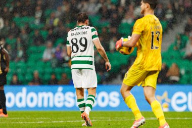 Liga Portekiz maçında Estadio Jose Alvalade 'deki Sporting CP ve Alverca FC takımları arasında görülen Fotis Ioannidis (Maciej Rogowski / Ball Raw Images))