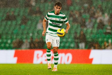 Liga Portekiz maçı sırasında Estadio Jose Alvalade 'deki Sporting CP ve Alverca FC takımları arasında Giorgos Vagiannidis görüldü (Maciej Rogowski / Ball Raw Images)