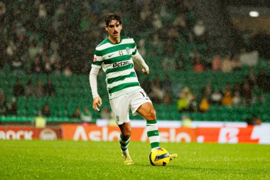 Francisco Trincao, Liga Portekiz maçı sırasında Estadio Jose Alvalade 'deki Sporting CP ve Alverca FC takımları arasında görüldü (Maciej Rogowski / Ball Raw Images)