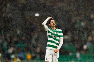 Francisco Trincao, Liga Portekiz maçı sırasında Estadio Jose Alvalade 'deki Sporting CP ve Alverca FC takımları arasında görüldü (Maciej Rogowski / Ball Raw Images)