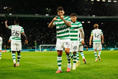 Luis Suarez, Liga Portekiz maçında Estadio Jose Alvalade (Maciej Rogowski / Ball Raw Images) takımları arasında attığı golü kutlarken görüldü.)