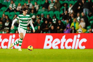 Francisco Trincao, Liga Portekiz maçı sırasında Estadio Jose Alvalade 'deki Sporting CP ve Alverca FC takımları arasında görüldü (Maciej Rogowski / Ball Raw Images)
