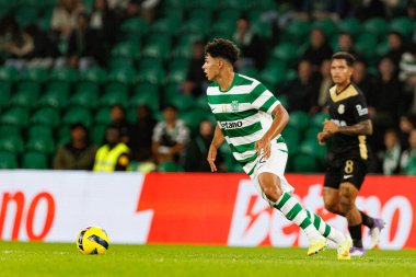 Joao Simoes, Liga Portekiz maçı sırasında Estadio Jose Alvalade 'deki Sporting CP ve Alverca FC takımları arasında görüldü (Maciej Rogowski / Ball Raw Images)