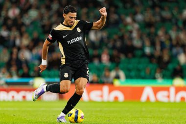 Nabil Touaizi, Liga Portekiz maçı sırasında Estadio Jose Alvalade 'deki Sporting CP ve Alverca FC takımları arasında görüldü (Maciej Rogowski / Ball Raw Images)
