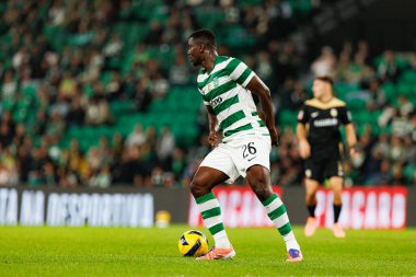  Ousmane Diomande, Liga Portekiz maçı sırasında Estadio Jose Alvalade 'deki Sporting CP ve Alverca FC takımları arasında görüldü (Maciej Rogowski / Ball Raw Images)