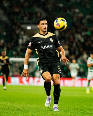Nabil Touaizi, Liga Portekiz maçı sırasında Estadio Jose Alvalade 'deki Sporting CP ve Alverca FC takımları arasında görüldü (Maciej Rogowski / Ball Raw Images)