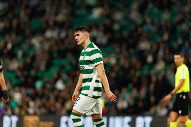Ivan Fresneda, Liga Portekiz maçı sırasında Estadio Jose Alvalade 'deki Sporting CP ve Alverca FC takımları arasında görüldü (Maciej Rogowski / Ball Raw Images)