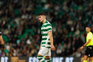 Ivan Fresneda, Liga Portekiz maçı sırasında Estadio Jose Alvalade 'deki Sporting CP ve Alverca FC takımları arasında görüldü (Maciej Rogowski / Ball Raw Images)