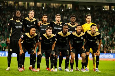 Liga Portekiz maçı sırasında Estadio Jose Alvalade 'deki Sporting CP ve Alverca FC takımları arasında Alverca takımı görüldü (Maciej Rogowski / Ball Raw Images)