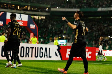 Liga Portekiz maçında Estadio Jose Alvalade 'deki Sporting CP ve Alverca FC takımları arasında görülen Cedric Nuozzi (Maciej Rogowski / Ball Raw Images))