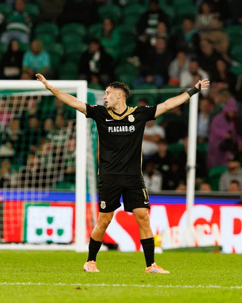  Liga Portekiz maçında Estadio Jose Alvalade 'deki Sporting CP ve Alverca FC takımları arasında görülen Cedric Nuozzi (Maciej Rogowski / Ball Raw Images))