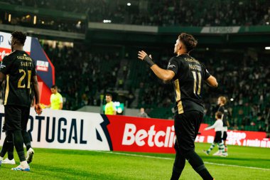 Liga Portekiz maçında Estadio Jose Alvalade 'deki Sporting CP ve Alverca FC takımları arasında görülen Cedric Nuozzi (Maciej Rogowski / Ball Raw Images))