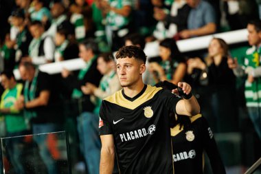 Liga Portekiz maçında Estadio Jose Alvalade 'deki Sporting CP ve Alverca FC takımları arasında görülen Cedric Nuozzi (Maciej Rogowski / Ball Raw Images))