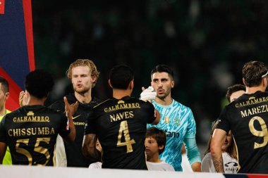Estadio Jose Alvalade 'de (Maciej Rogowski / Ball Raw Images) Sporting CP ve Alverca FC takımları arasında oynanan Liga Portekiz maçı sırasında her iki takımın oyuncuları görülüyor.)