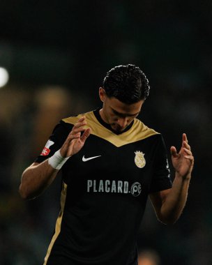 Nabil Touaizi, Liga Portekiz maçı sırasında Estadio Jose Alvalade 'deki Sporting CP ve Alverca FC takımları arasında görüldü (Maciej Rogowski / Ball Raw Images)