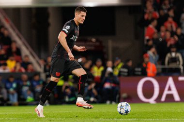 Patrick Schick SL Benfica ve Bayer 04 Leverkusen (Maciej Rogowski / Ball Raw Images) arasındaki Şampiyonlar Ligi faz maçında görüldü)