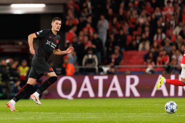 Patrick Schick SL Benfica ve Bayer 04 Leverkusen (Maciej Rogowski / Ball Raw Images) arasındaki Şampiyonlar Ligi faz maçında görüldü)