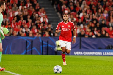 Vangelis Pavlidis SL Benfica ve Bayer 04 Leverkusen (Maciej Rogowski / Ball Raw Images) arasındaki Şampiyonlar Ligi faz maçında görüldü)