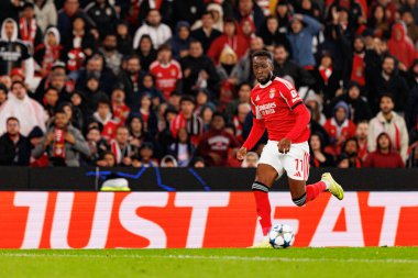 Dodi Lukebakio SL Benfica ve Bayer 04 Leverkusen (Maciej Rogowski / Ball Raw Images) arasındaki Şampiyonlar Ligi faz maçında görüldü.)