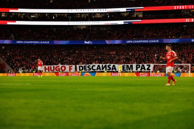Benfica taraftarları SL Benfica ve Bayer 04 Leverkusen (Maciej Rogowski / Ball Raw Images) arasındaki Şampiyonlar Ligi faz maçında görüldü.)