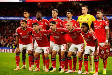 SL Benfica takımı SL Benfica ve Bayer 04 Leverkusen (Maciej Rogowski / Ball Raw Images) arasında Şampiyonlar Ligi faz maçında görüldü.)