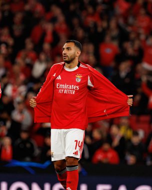 Vangelis Pavlidis SL Benfica ve Bayer 04 Leverkusen (Maciej Rogowski / Ball Raw Images) arasındaki Şampiyonlar Ligi faz maçında görüldü)