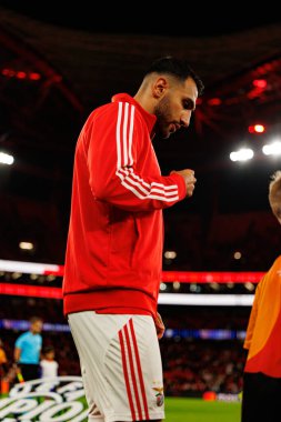 Vangelis Pavlidis SL Benfica ve Bayer 04 Leverkusen (Maciej Rogowski / Ball Raw Images) arasındaki Şampiyonlar Ligi faz maçında görüldü)