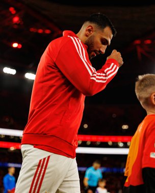 Vangelis Pavlidis SL Benfica ve Bayer 04 Leverkusen (Maciej Rogowski / Ball Raw Images) arasındaki Şampiyonlar Ligi faz maçında görüldü)