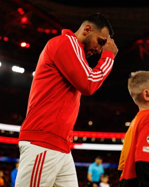 Vangelis Pavlidis SL Benfica ve Bayer 04 Leverkusen (Maciej Rogowski / Ball Raw Images) arasındaki Şampiyonlar Ligi faz maçında görüldü)